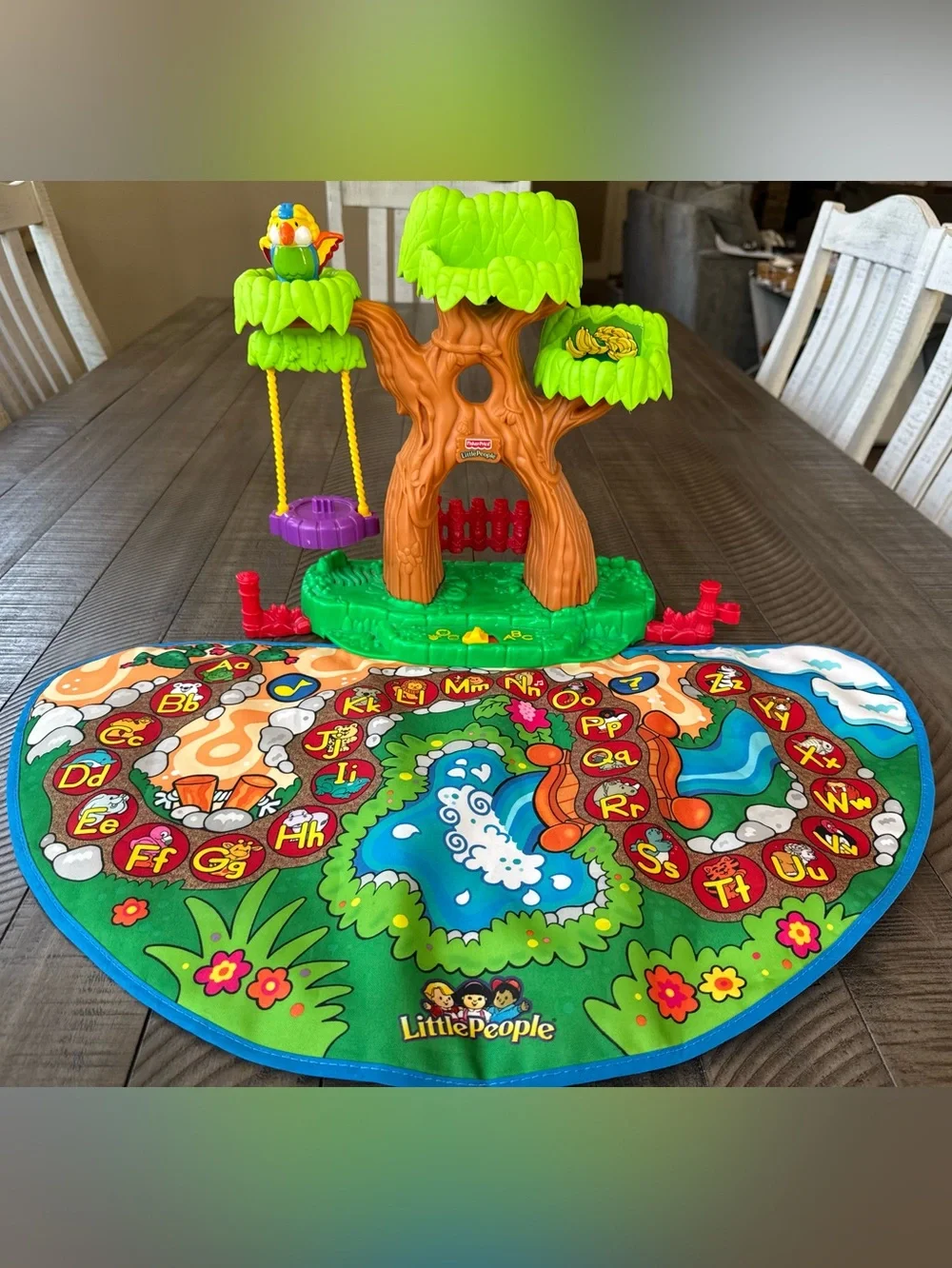 Fisher-Price Little People A To Z Learning Zoo Playset Treehouse Animal Figures